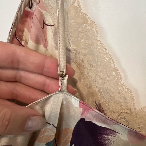 Floral Satin Slip Dress - Picture 6 of 6